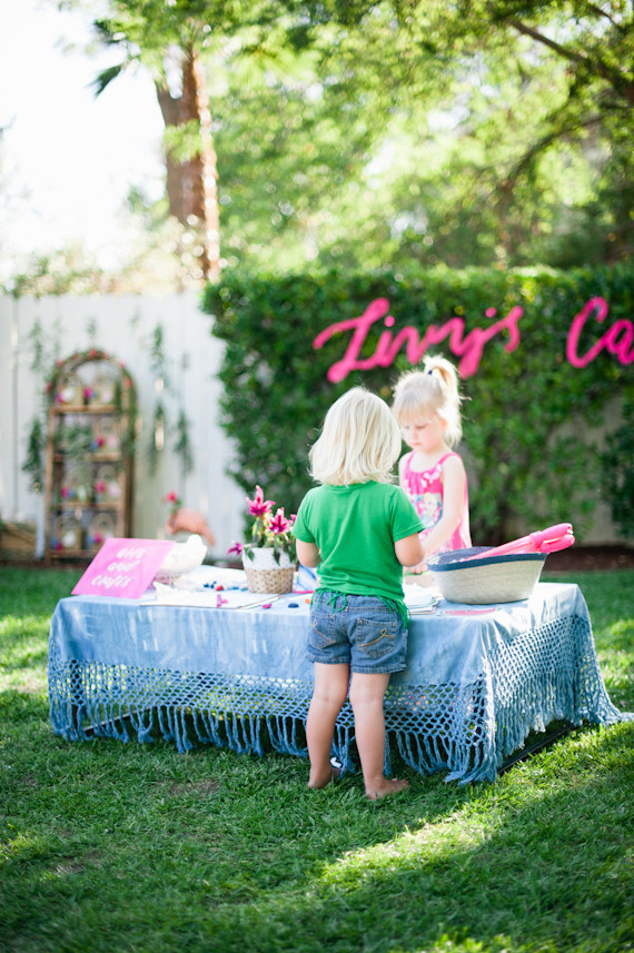 boho california backyard first birthday