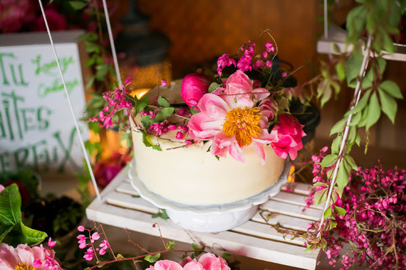 coral charm peony dessert table