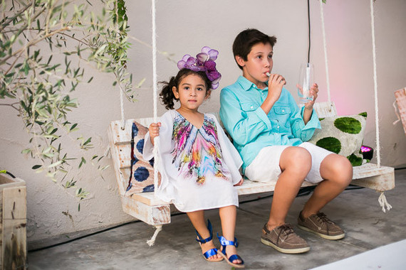 Hot pink floral birthday party in Cabo