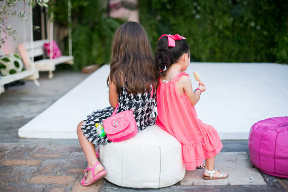 Hot pink floral birthday party in Cabo