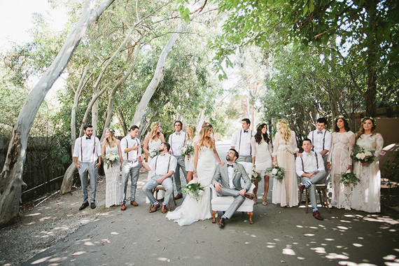 Wedding party portrait