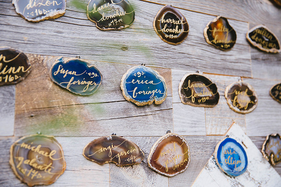 Boho escort cards