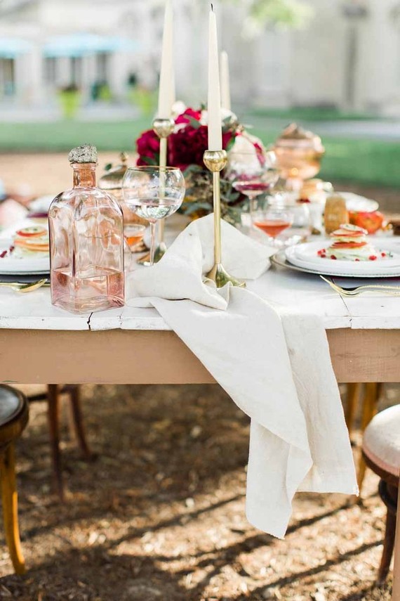 Spring wedding decor