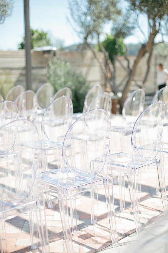 Wedding ceremony chairs