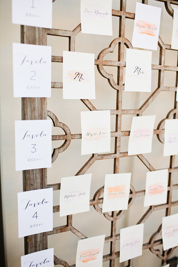 Escort card display Inspiration