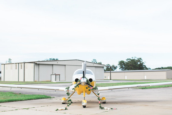 Airplane hanger wedding