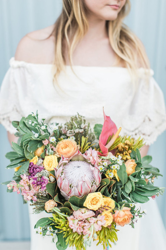 Summer wedding bouquet