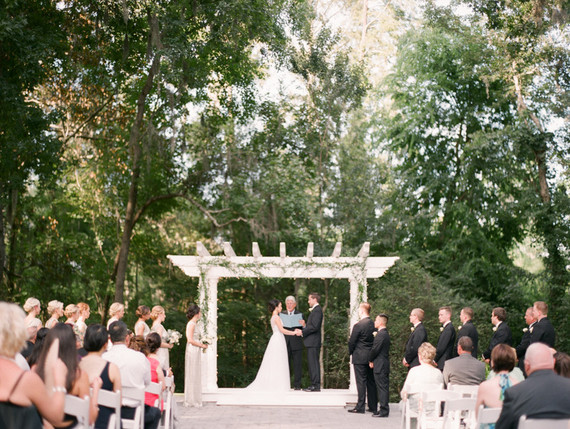 Outdoor wedding ceremony