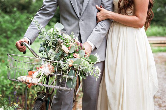 Bohemian bridal bouquet