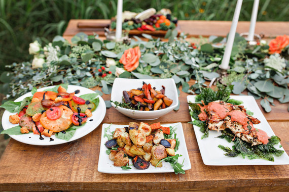 Wedding food display