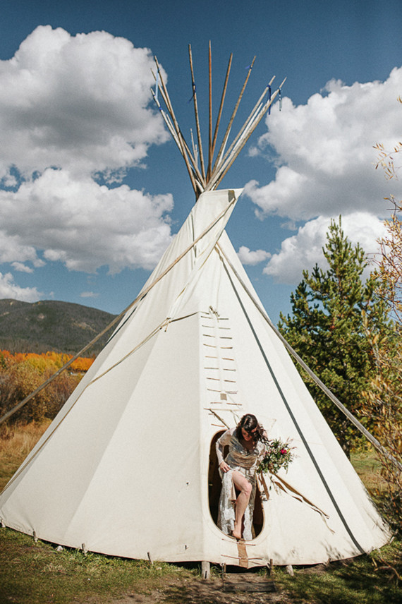 Yurt wedding