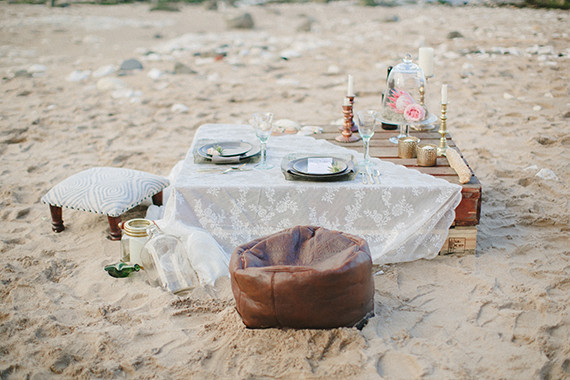 Bohemian beach wedding inspiration