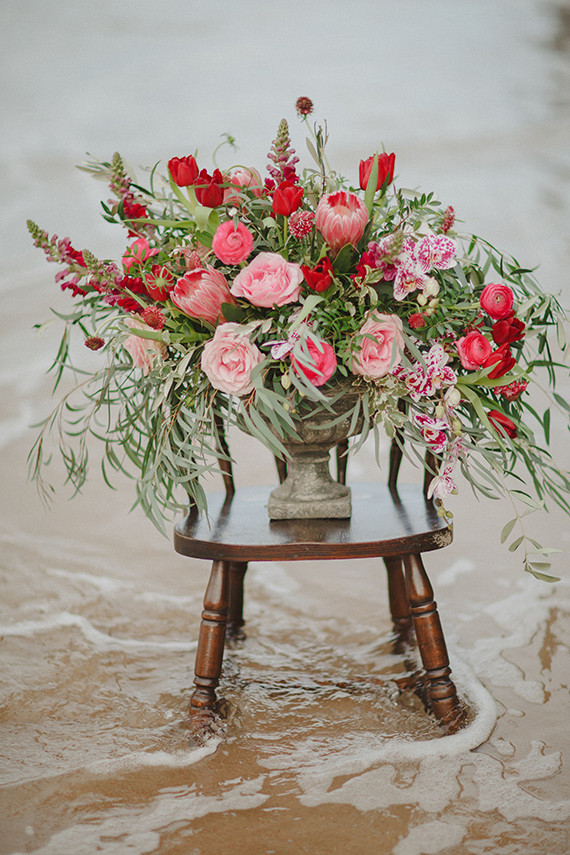 Pink and red florals