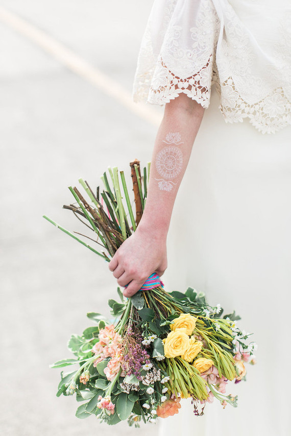 White flash tattoo