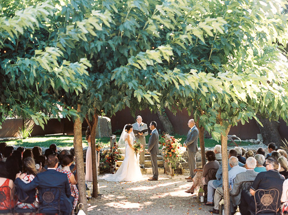 Outdoor wedding ceremony
