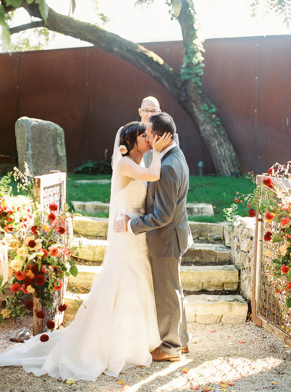 Outdoor wedding ceremony