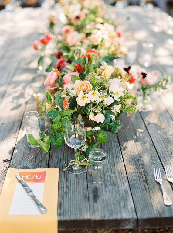 Summer wedding florals