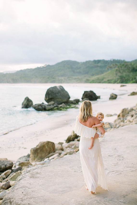 Beach bridal portrait