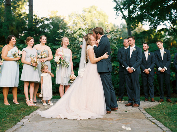 Outdoor wedding ceremony