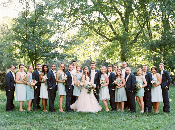 Wedding party portrait