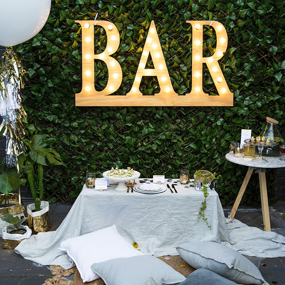 30th birthday party tablescape