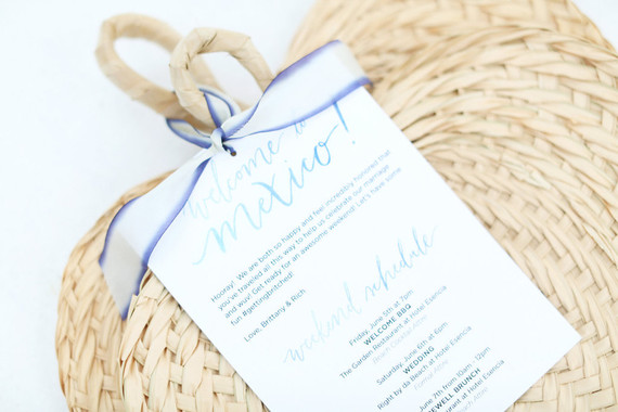 Summer wedding invitation