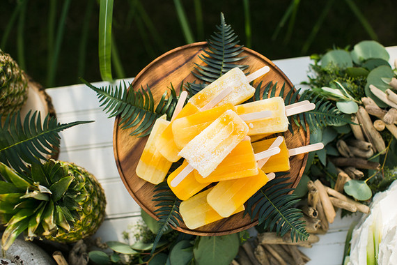 Yellow popsicles