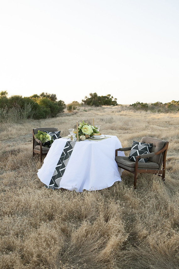 Modern retro wedding inspiration Inspiration