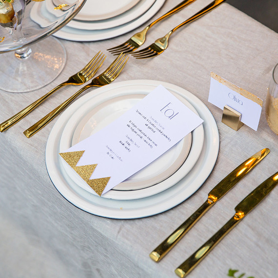 Modern gold birthday party