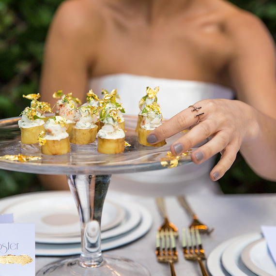 Modern gold birthday party