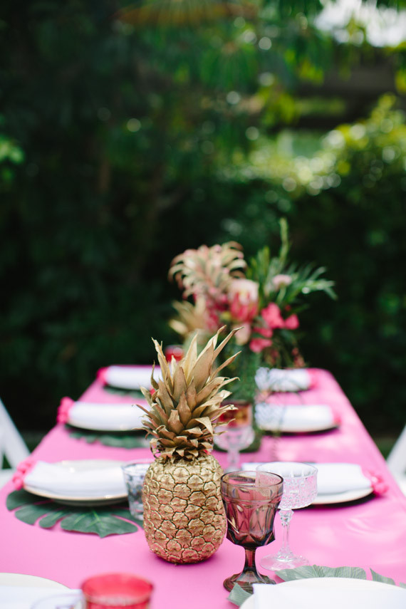 Aloha themed bridal shower