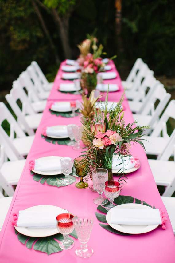 Aloha themed bridal shower