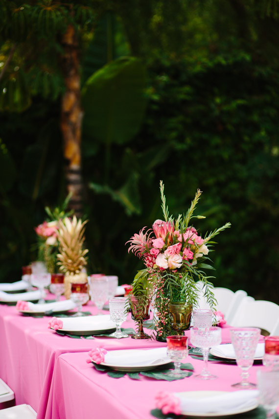 Aloha themed bridal shower
