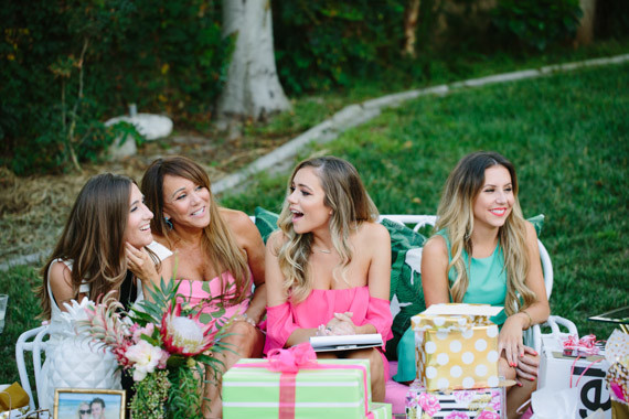 Aloha themed bridal shower