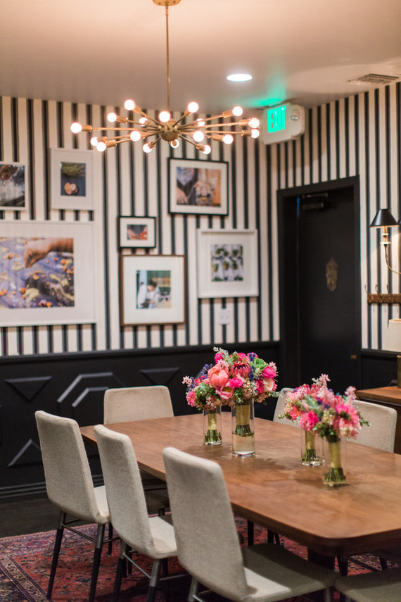 Modern wedding tablescape