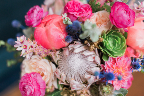 Summer wedding florals