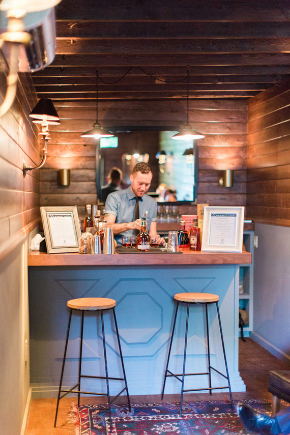 Modern wedding bar