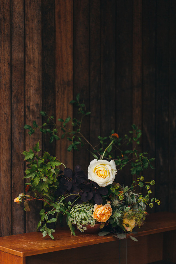 Fall wedding florals