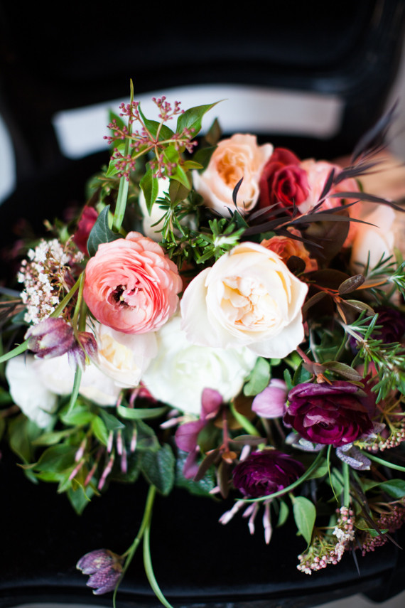 Winter wedding florals