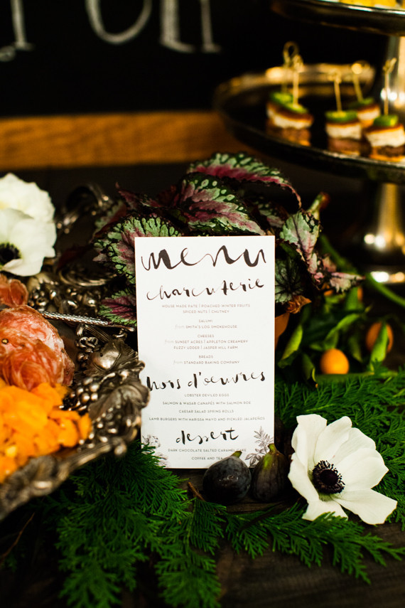 Modern menu