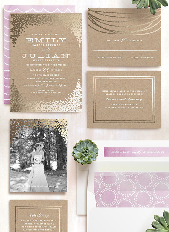 Minted wedding suite