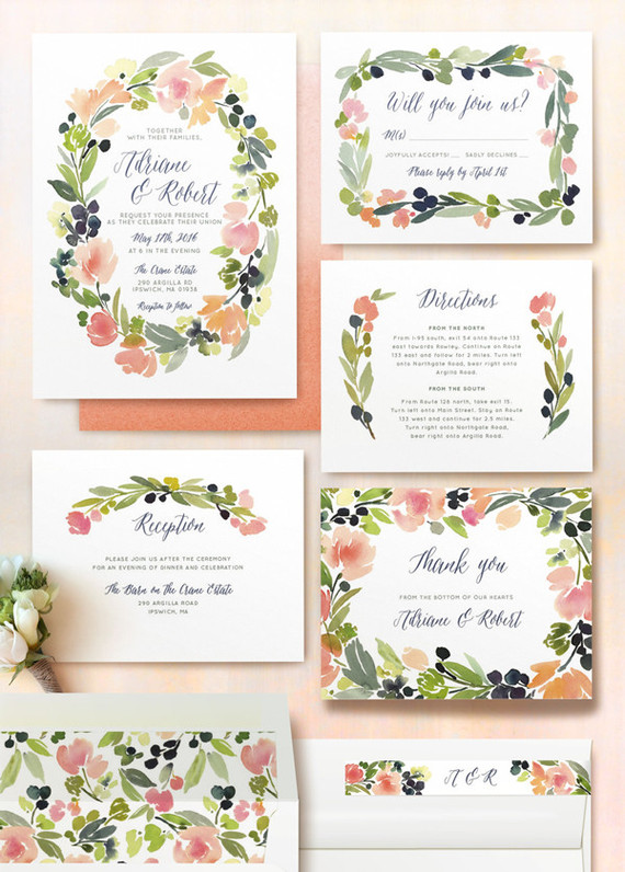 Minted wedding suite