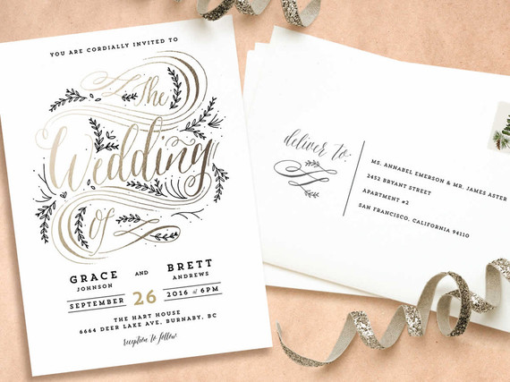 Minted wedding suite
