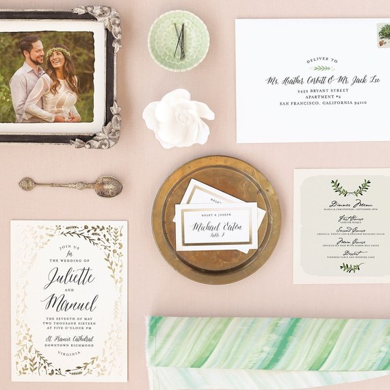 Minted wedding suite