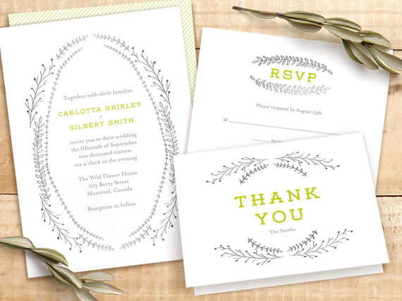 Minted wedding suite