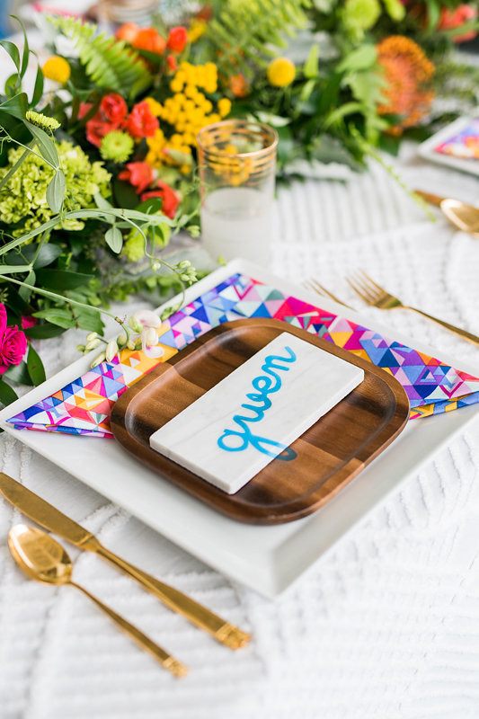 Modern and colorful wedding inspiration