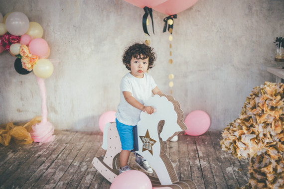 blush and gold first birthday