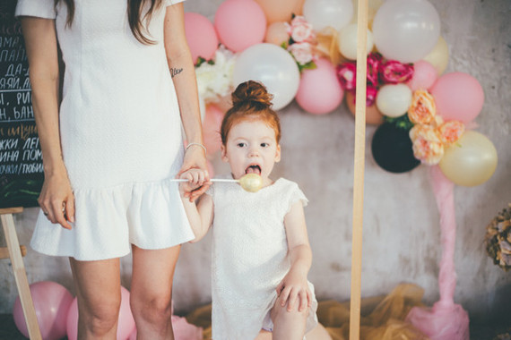 blush and gold first birthday