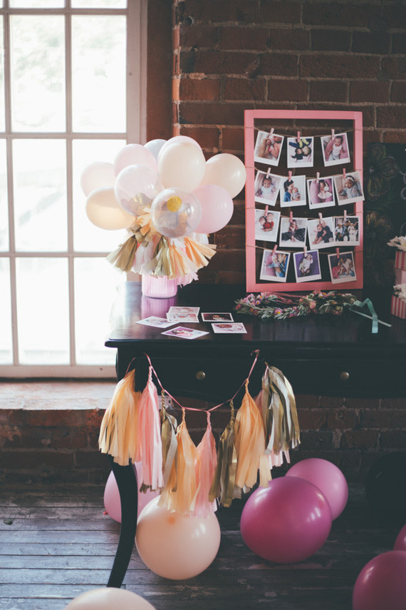 blush and gold first birthday Inspiration