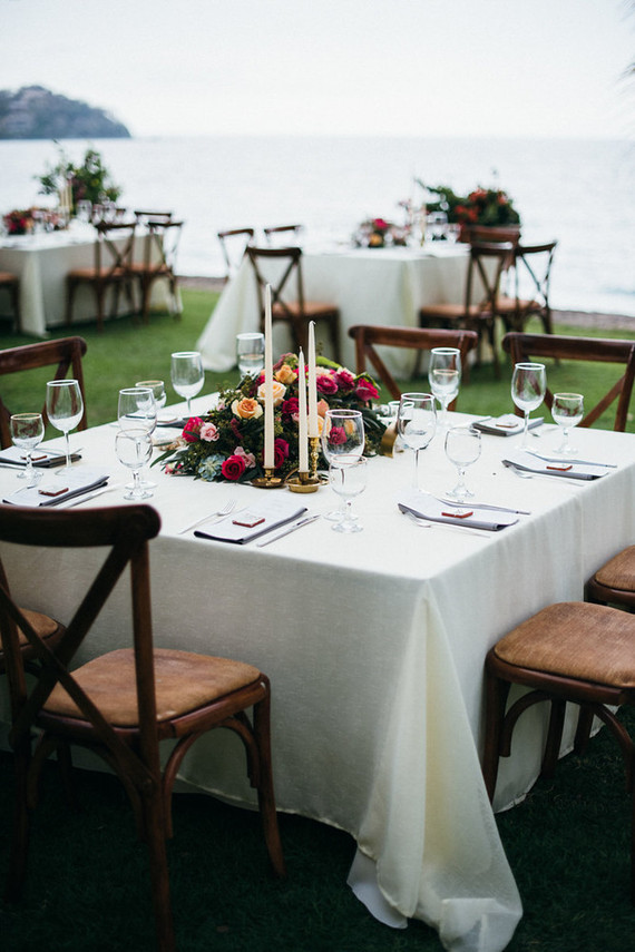 Romantic seaside wedding